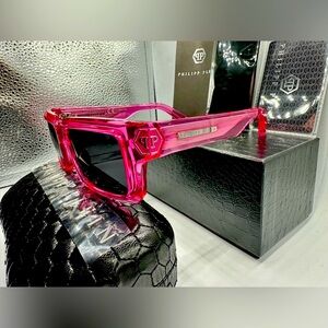 🏆Philipp Plein Dark Shapes SPP044 COL.03GB‼️Size 53-18-145‼️